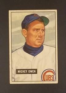 MICKEY OWEN 1951 Bowman #174 Mickey Owen CHICAGO CUBS VG/EX. - Picture 1 of 2