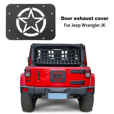 Se adapta a Jeep Wrangler JK JKU, portador de neumáticos de repuesto, placa de llenado de eliminación - estilo cinco estrellas Foto 1 de 4