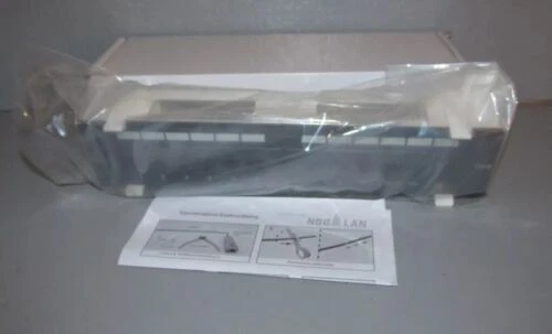 24 Port Blank Keystone Patch Panel 19 Inches Ethernet Cat6 1u Rackmount Black