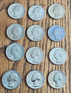 1971 - 1974 P/D/S PROOF WASHINGTON QUARTER LOT - 12 DIFFERENT -VERY NICE DETAIL - Picture 1 of 6