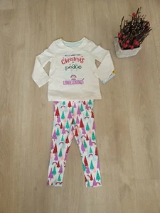 Christmas Cat and jack Girls set unicorn rainbow size 2T - Picture 1 of 9