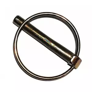 Lynch pin 2 x 32.5mm x 4.5mm x 40mm Long Retaining Lock Pin Trailer D Clip Round - Picture 1 of 11