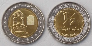 Libya 1/2 Dinar Commemorative Coin 2014 P35 Uncirculated - Picture 1 of 1
