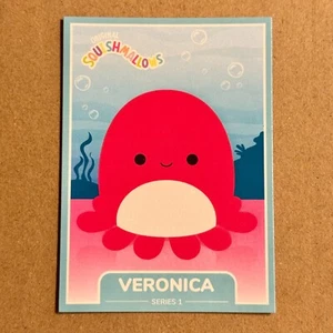 B1G1 ~ Squishmallow ~ Veronica the Octopus ~ #69 ~ Series 1 Trading Card ~ M/NM - Picture 1 of 2