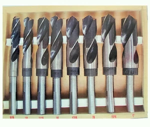 Juego de brocas Silver & Deming 9/16" 5/8 11/16 3/4 13/16 7/8 15/16 1" - Imagen 1 de 4