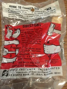 10 Pcs NEW Fas-N-It Hammer Power Drive KD-25 (For Concrete Block) 1-1/2” - Picture 1 of 4