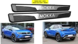 MOKKA MK2 (2020+ NUR VORNE) EINSTIEGSLEISTEN SCHEUERBLECHE LOGO - ABS UNTERGRUND - MK007 - Bild 1 von 3