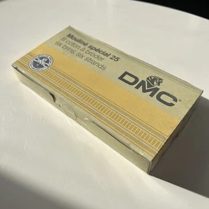 Vintage DMC 24 Skeins Box Mouline Special 25 Thread Floss #738 Very Light Tan - Picture 1 of 5