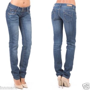 EVERYDAY ATEMBERAUBENDE STRETCH SKINNY BLUE JEANS 5 TASCHEN GRÖßE UK 6 EU 34 XS / 154 - Bild 1 von 1