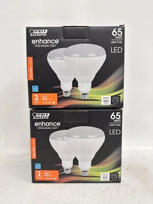 Feit Electric Br40dm/927Ca/2 Led,9.4 W,Br40,Medium Screw (E26) 4-Pack. - Image 1 of 4