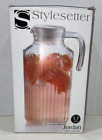 Stylesetter Glass Pitcher with Lid 1.7 liters 10.5"