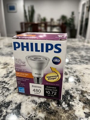 BOX 6 Qty- Philips 463646 6PAR20/LED/827/F25/DIM SO 120V - Image 1 of 4