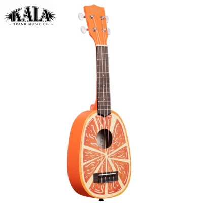 Kala Novelty Series ORANGE Mahogany Pineapple Soprano Ukulele KA-NV-ORNG - Image 1 of 4