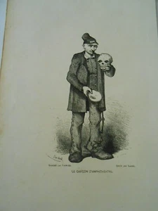 Gravure 19èm - le Garcon d'Amphithéatre - Bild 1 von 1