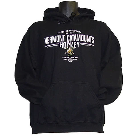 Vermont Catamounts Hockey Old Time Hockey Sanborn Black Hoody - Medium Cover