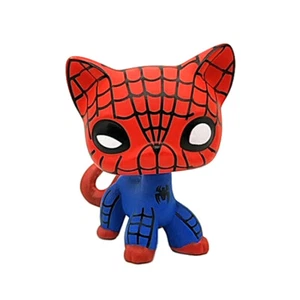 Littlest Pet Shop Custom Spide OOAK LPS Katze HERO handbemalte Figur - Bild 1 von 4