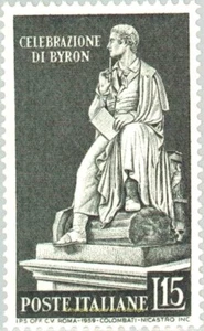 EBS Italy 1959 - Lord Byron - Unificato 859 MNH** - Picture 1 of 1