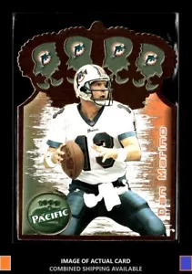 1999 Pacific #20 Dan Marino Gold Crown Die Cuts Miami Dolphins - Picture 1 of 2
