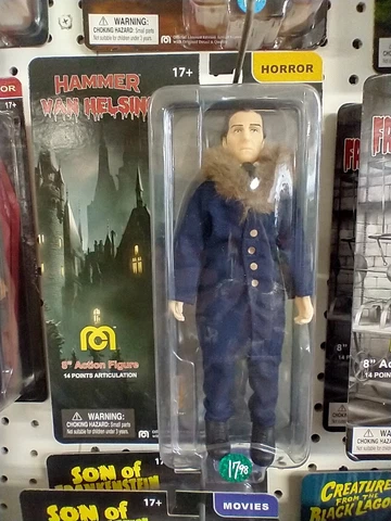 Mego Horror Van Helsing 8" Action Figure Hammer Horror Peter Cushing New Sealed Cover
