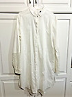Chico's Black Label off-white long sleeve overshirt, tunic, button front, size 1