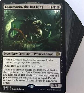 ***Custom Commander Deck*** Karumonix, the Rat King - Poisonous Rats - MTG EDH - Picture 1 of 6