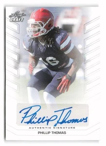 Leaf Draft 2013 #BA-PT1 Phillip Thomas autógrafos automático Fresno State AU - Imagen 1 de 2