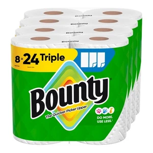 Bounty Select-A-Size Papierhandtücher, weiß, 8 Dreifachrollen = 24 normale Rollen - Bild 1 von 14