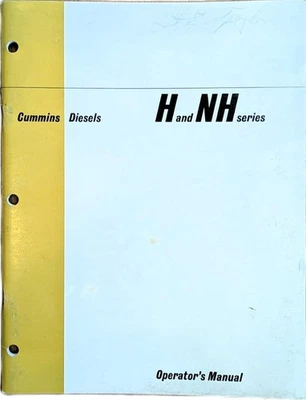 1965 Cummins Diesels H & NH Series Operator's Manual + EXTRA Cummins Documents - Image 1 of 4