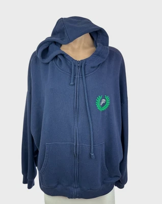 Chaqueta con Capucha Rosa Victoria's Secret XXL Azul Marino Canguro Bolsillos Algodón/Poliéster Foto 1 de 4