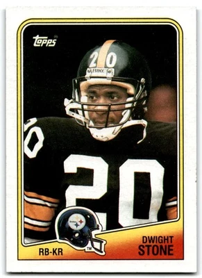 1988 Topps Dwight Stone Rookie Pittsburgh Steelers #167 - Image 1 of 2
