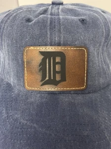 Cappello Detroit Tigers - regolabile - toppa ecopelle - stile baseball unisex - Foto 1 di 6