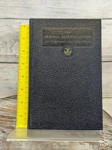 The Federal Reserve System: Its Purposes and Functions 1947 Vintage Hardcover - Bild 1 von 6