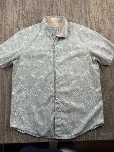 Tommy Bahama Relax Hemd Herren Large Blau Blumen Kurzarm Island Modern Fit - Bild 1 von 8