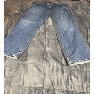 Ariat M4 Low Rise Boot Cut Jeans Mens 42x30 Blue Denim USA Fabric - Picture 1 of 12