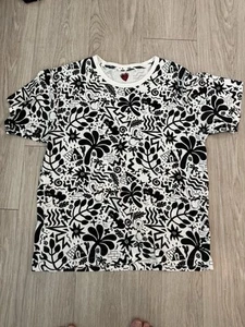 R. Newbold X Hattie Stewart japanischer Allover-Druck Einzelnaht Herren große Kunst - Bild 1 von 2