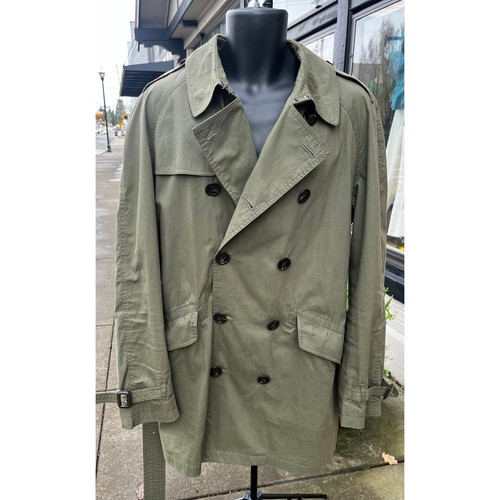 Cappotto uomo doppiopetto BURBERRY LONDON con fodera in lana Nova Check tg. 36