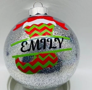 Personalisierter Weihnachtsstrumpf Ornament - Christbaumschmuck | Andenken Geschenk - Bild 1 von 1