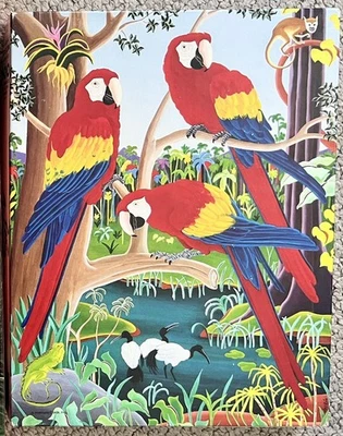 VTG Springbok Zigsaw Puzzle Fancy Feathers 500 Pc Puzzle Complete - Image 1 of 4