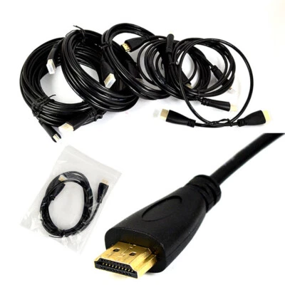 0.5-2M Gold Plated For HDMI Male To Male Cable V1.4 HD 1080P For LCD DVD HDTV - Image 1 of 4