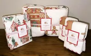 Neu mit Etikett Pottery Barn 4-teiliges Lebkuchen Bettwäsche-Set Quilt Bettwäsche Kissenbezüge Full/Queen - Bild 1 von 1