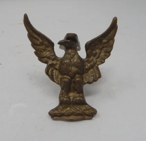 Vintage Solid Brass American Bald Eagle Door Knocker 4x5.5 Inch - Picture 1 of 2