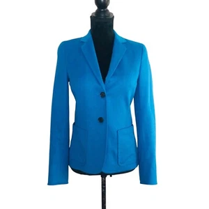 Akris Punto Blazer Wolle & Angora Mischung Blau Größe 4 - Bild 1 von 20
