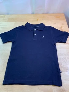 New Boy’s Nautica Polo Shirt in Navy Blue with Logo* - Picture 1 of 5