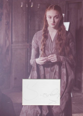 SOPHIE TURNER Signed 12x8 Photo SANSA STARK In GAME OF THRONES COA Cover