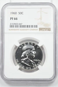US 1960 Franklin Half Dollar 90% Silver NGC PF66 2462 combine shipping*SFCOIN - Picture 1 of 2