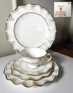 Royal Crown Derby LOMBARDY 5 Piece Place Setting(s)  1st Quality, Excellent !! - Picture 1 of 2