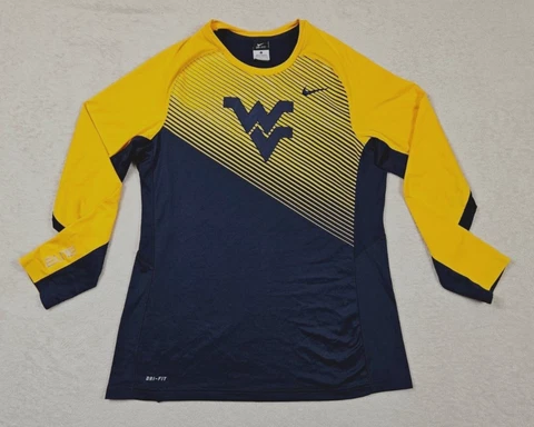 Nike ELITE Dri-Fit West Virginia Mountaineers Long Sleeve Shirt - Large Cover