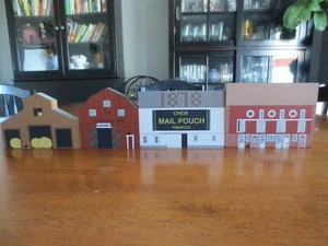 Set of 4 The Cat's Meow Village American Barn Series 1992 - Picture 1 of 9