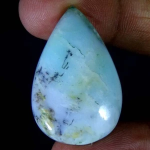 29.95 Cts, Natural Peruvian Opal Gemstone Peru Opal Pear Cabochon Loose Gemstone - Picture 1 of 4