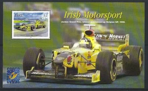 Irlanda 2001 Irlandés Motorsport Hoja Miniatura Belgica Sobreimpreso Desmontado - Imagen 1 de 1